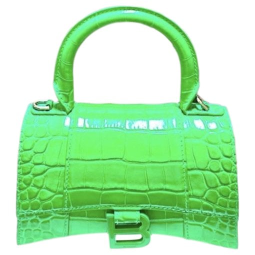 Hourglass leather crossbody bag
