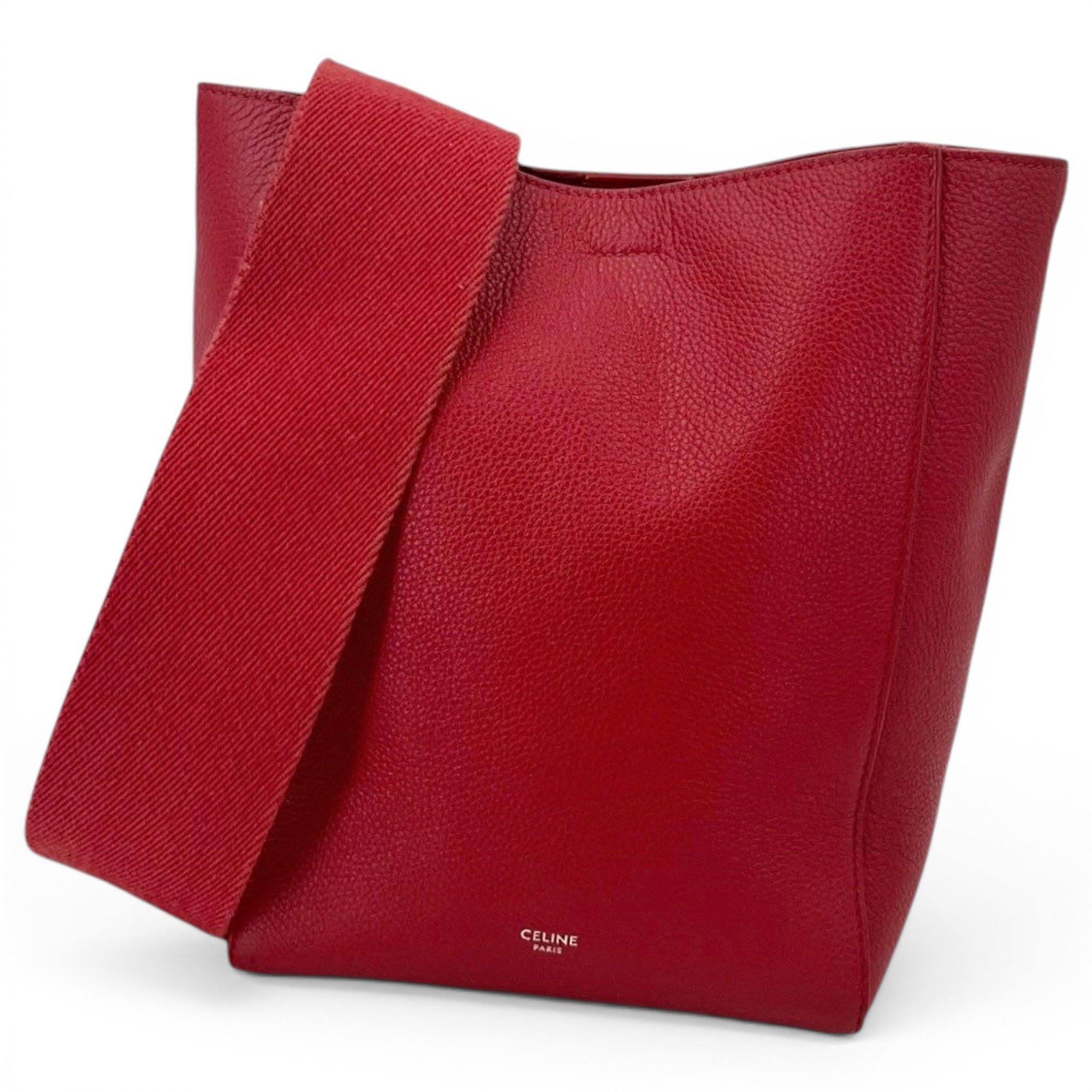 Seau Sangle leather handbag