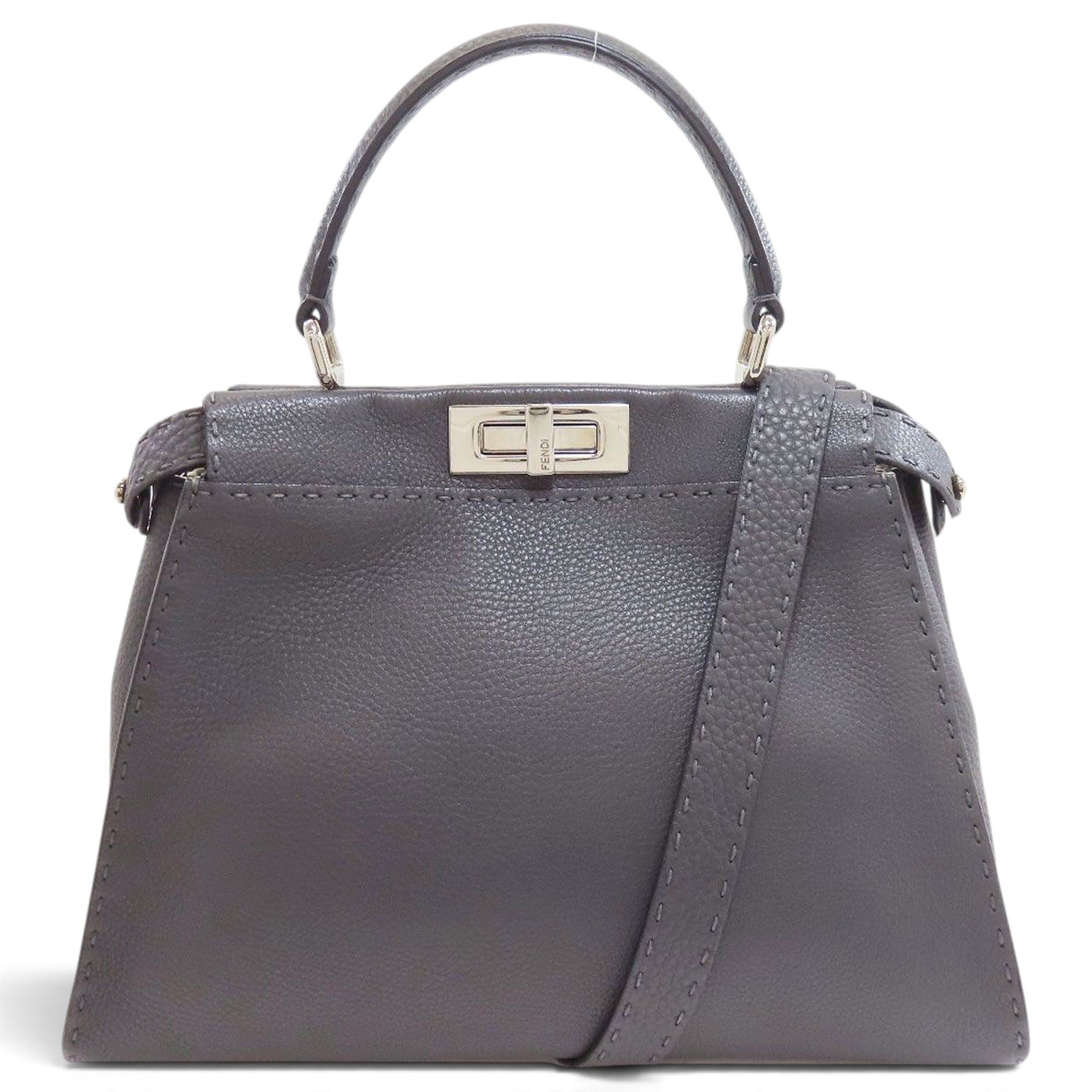 Peekaboo leather handbag
