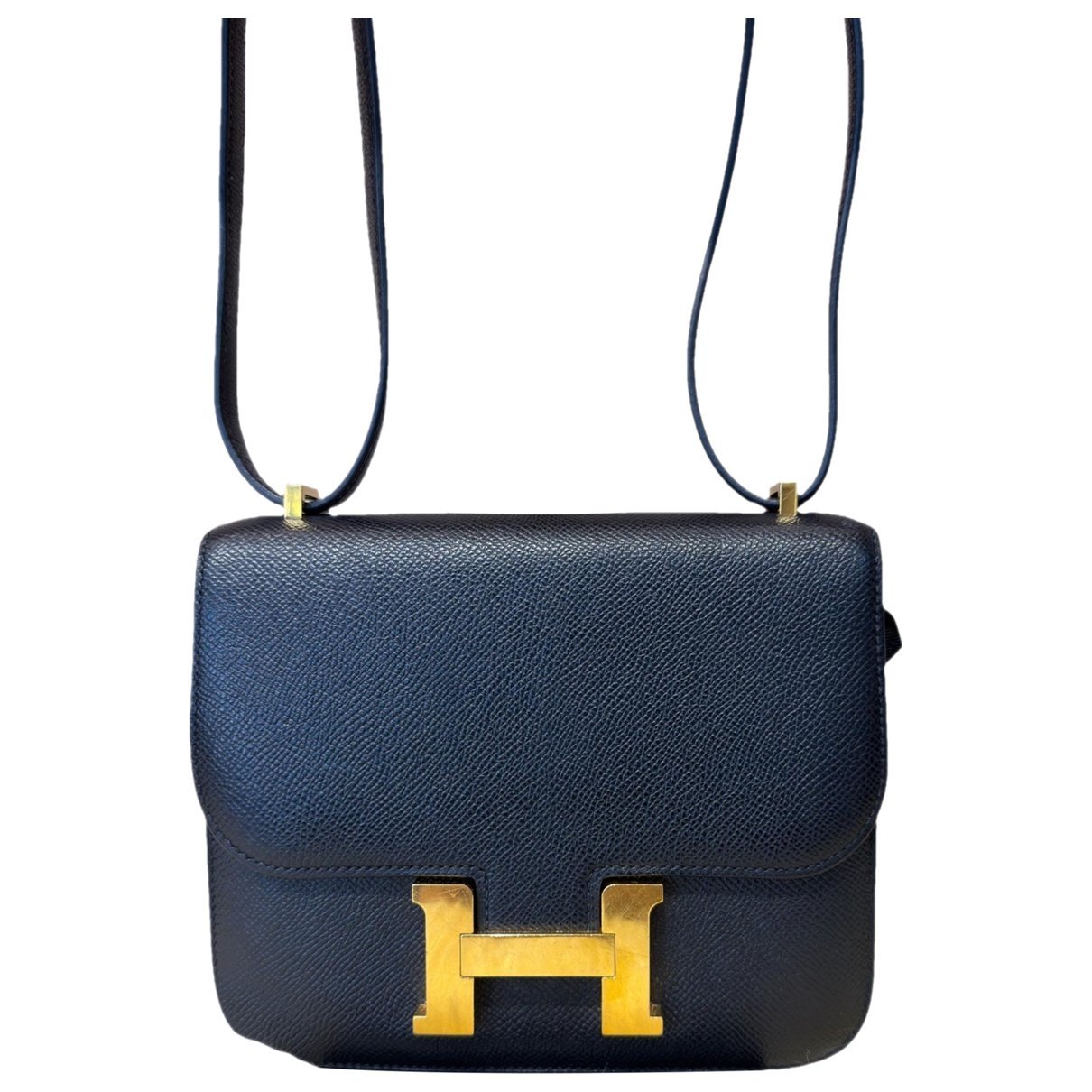 Hermes Constance Handbag Noir Epsom Leather