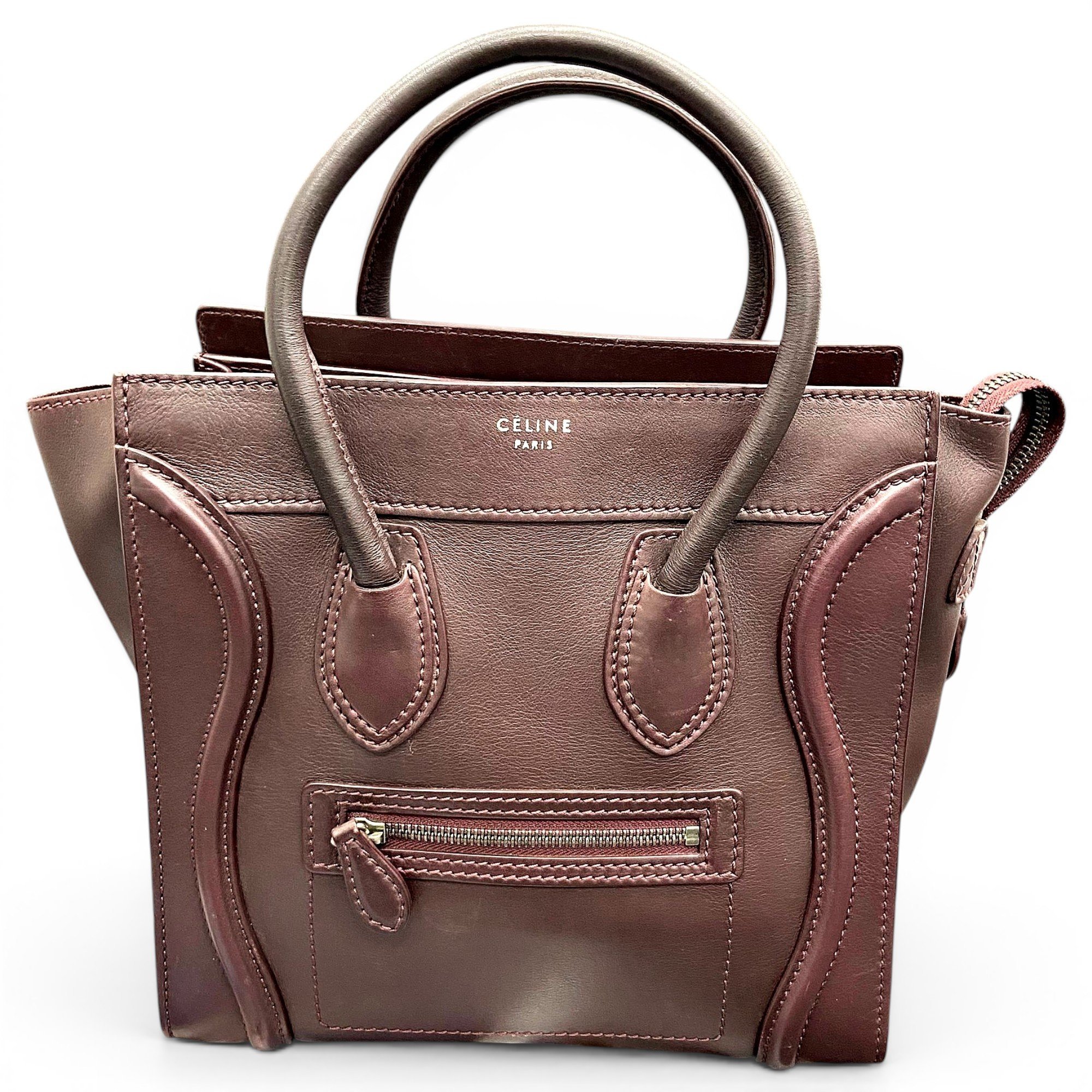 Luggage leather handbag