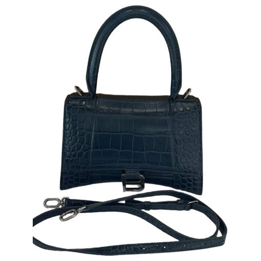 Hourglass leather crossbody bag