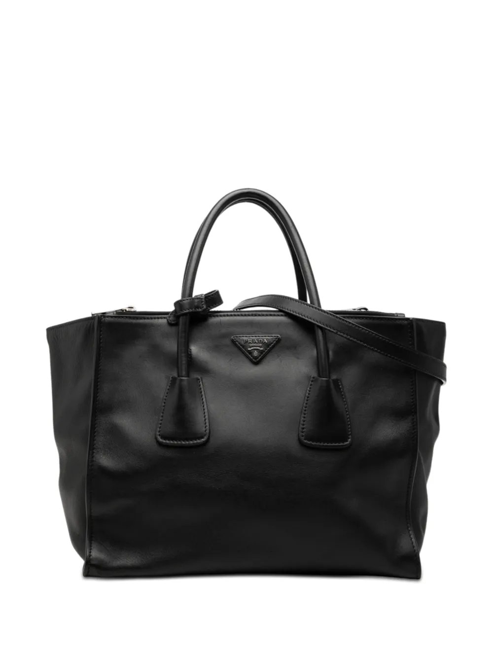 2010-2026 Glace Calf Twin Pocket Double Handle satchel