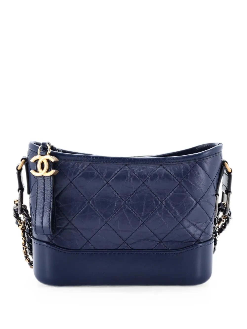 Gabrielle Quilted Aged Calfskin Small hobo bag