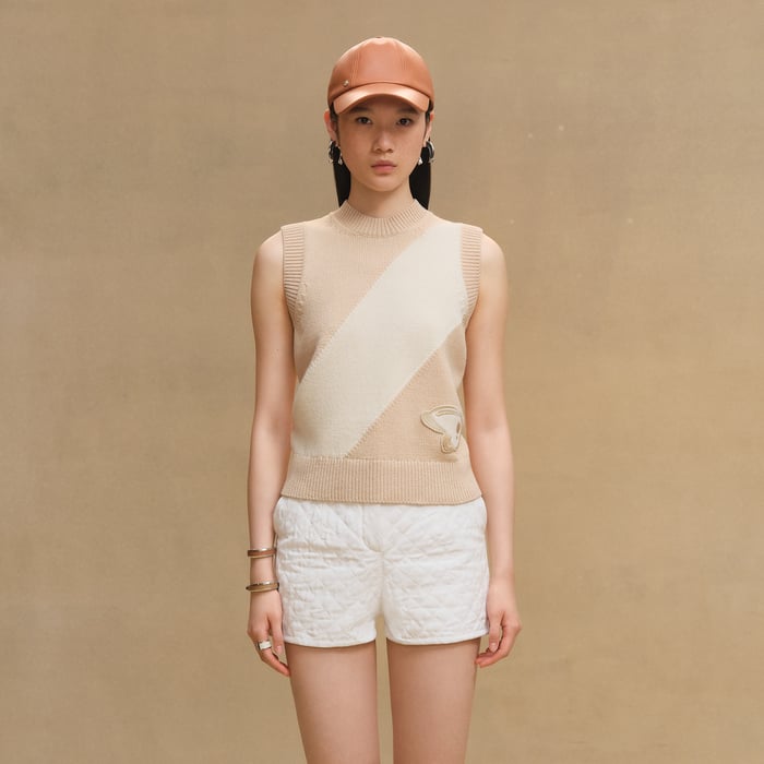 Blanc Naturel Sleeveless Sweater