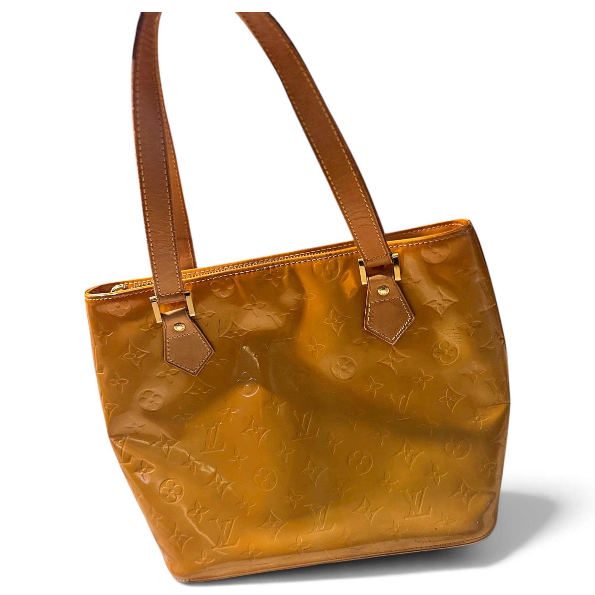Houston patent leather tote