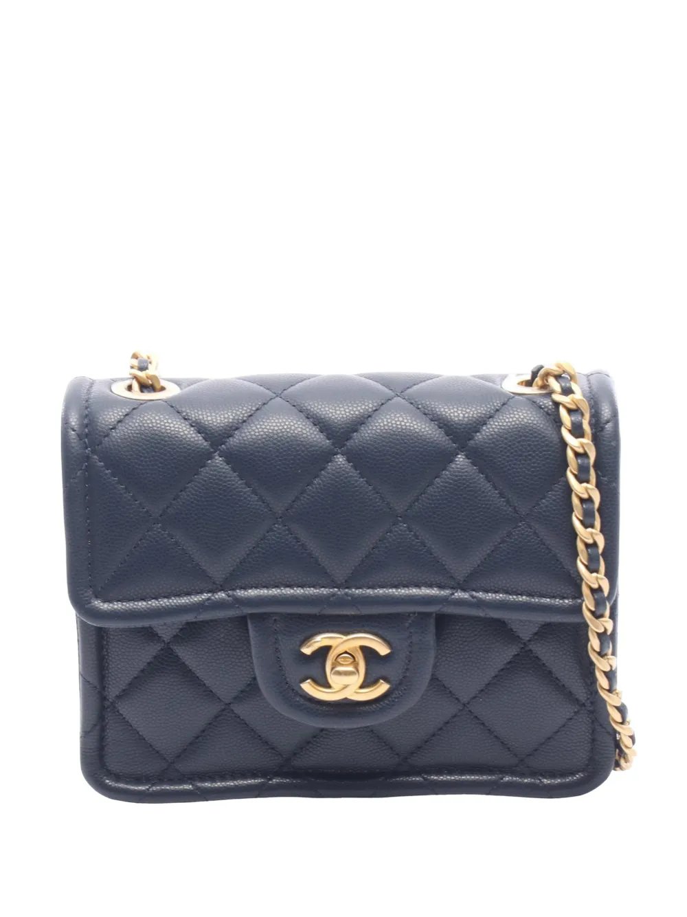 2021 Mini Square Classic Caviar Single Flap crossbody bag