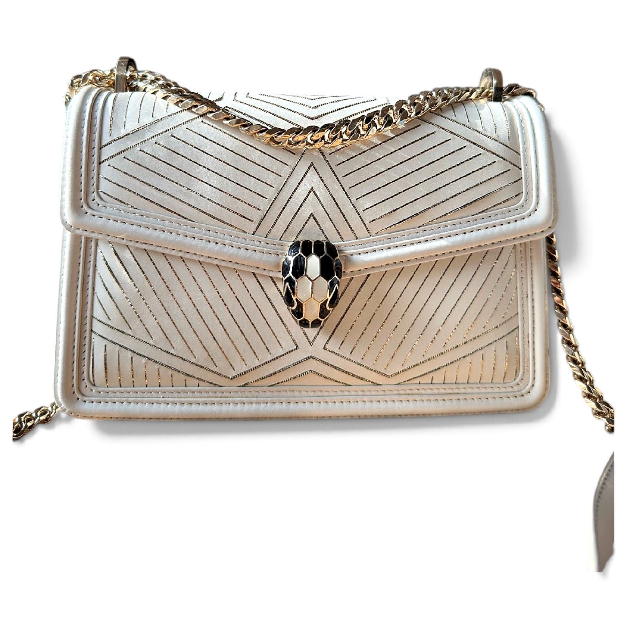 Serpenti leather handbag