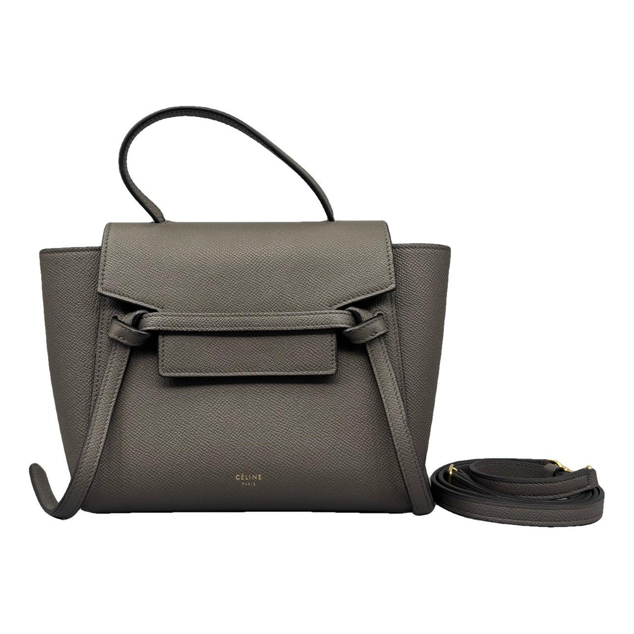 Belt leather handbag