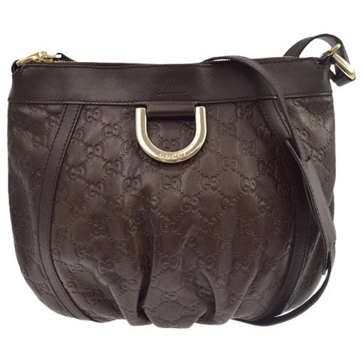 GG Ring leather handbag