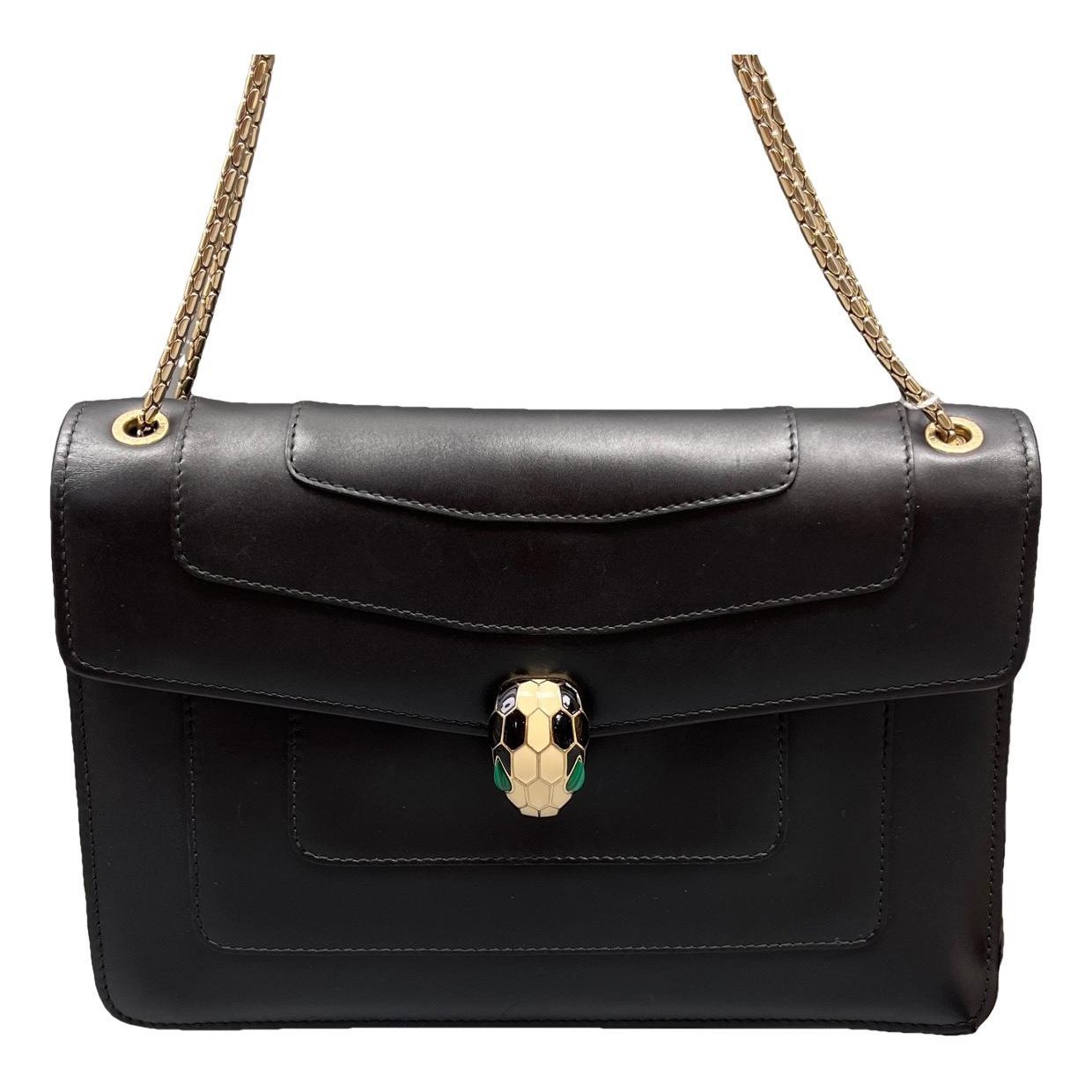 Serpenti leather handbag