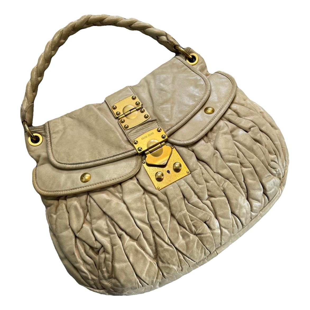 Matelassé leather handbag