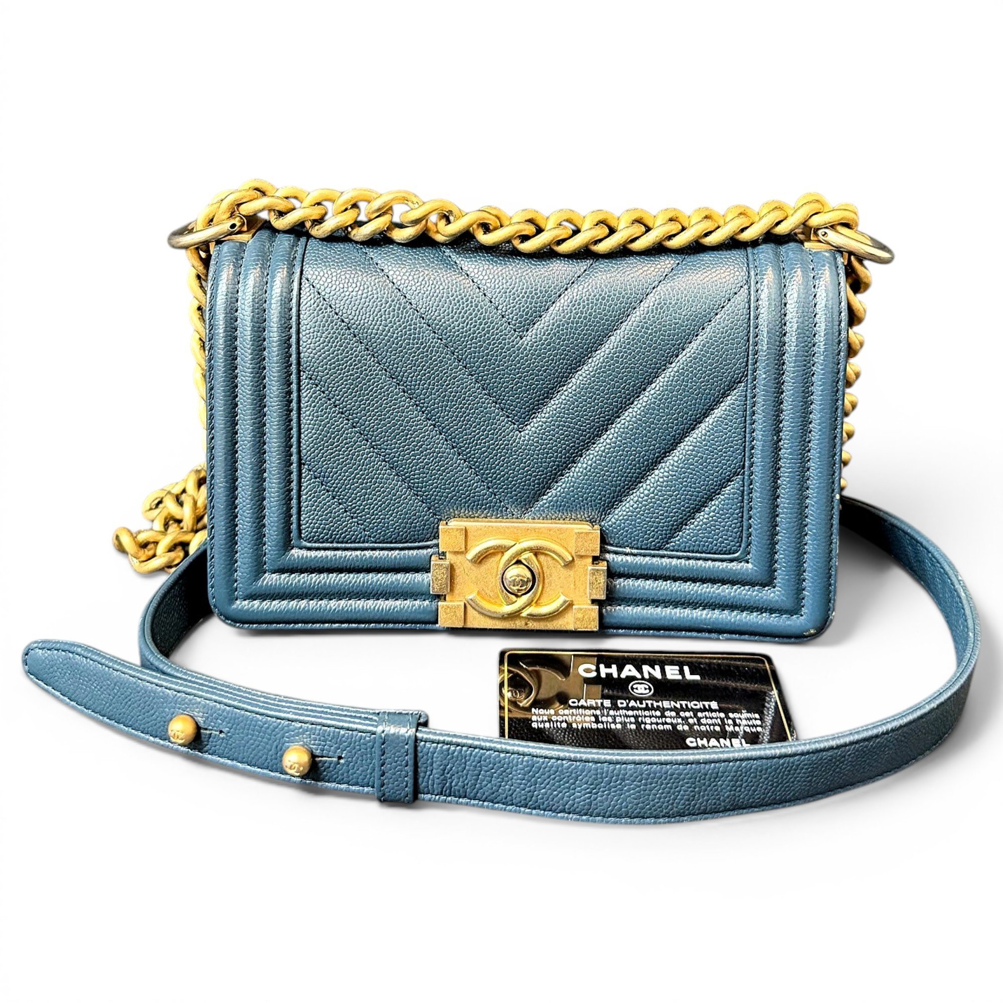 Boy leather crossbody bag
