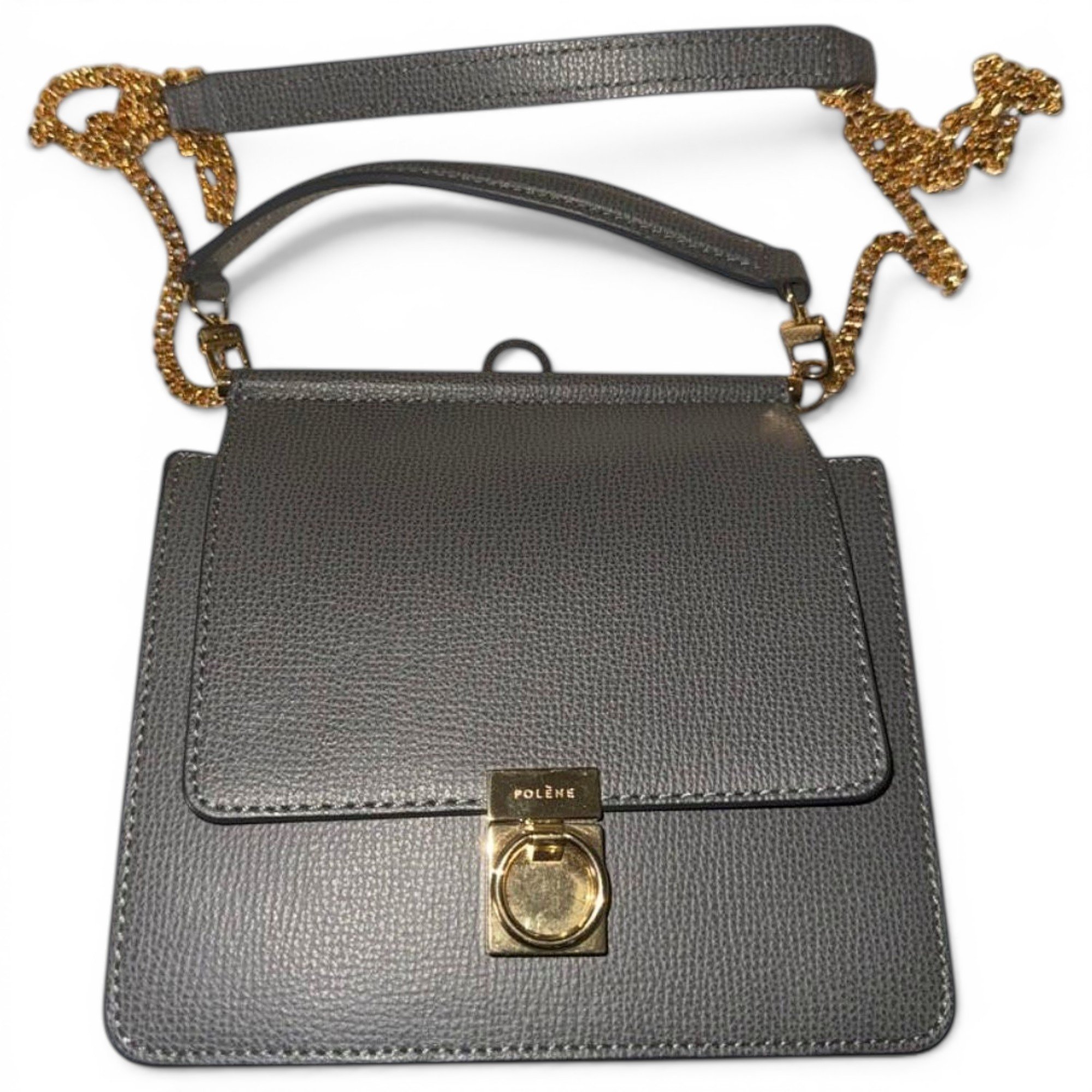 Numéro sept mini leather crossbody bag