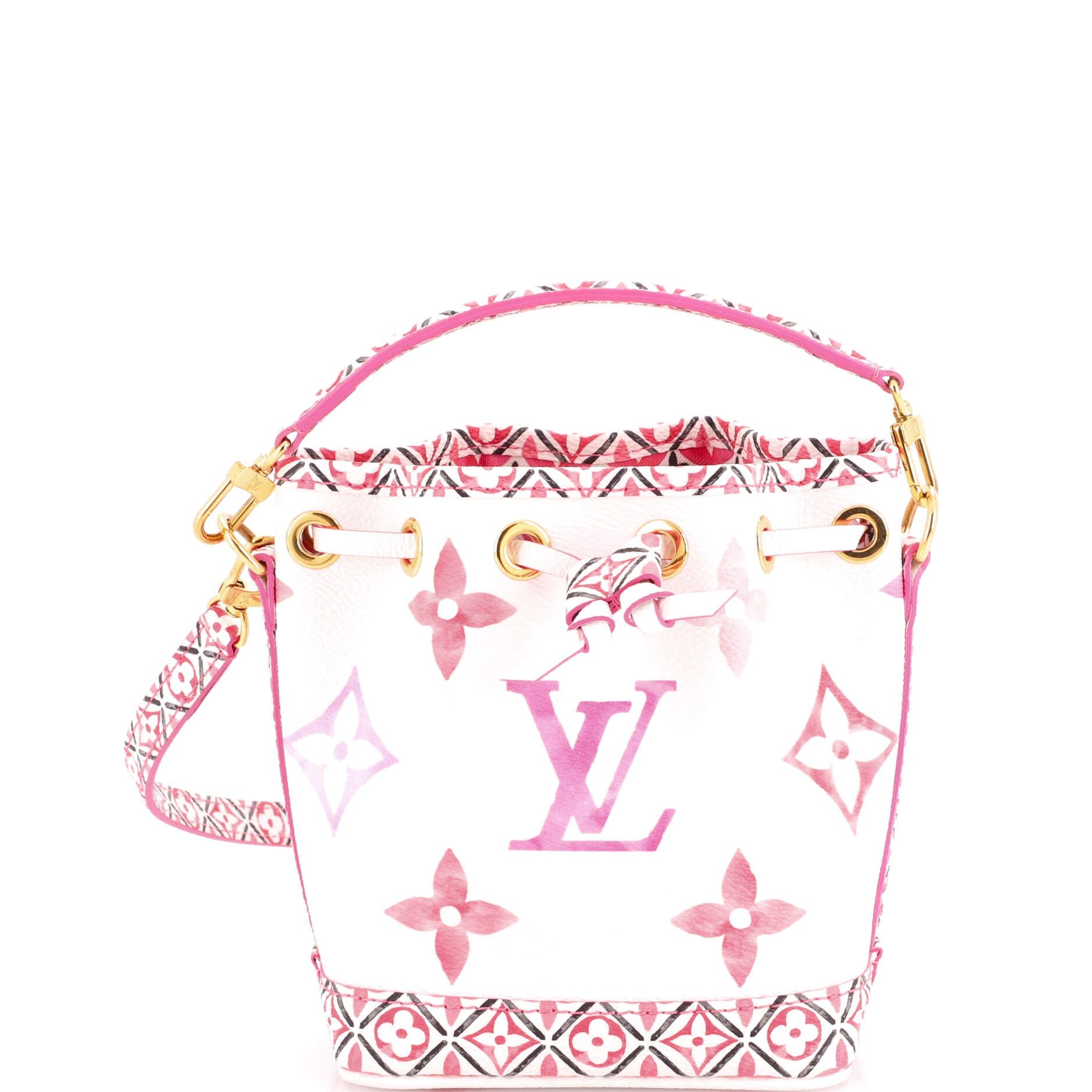 Noe NM Handbag By The Pool Monogram Watercolor Giant Nano