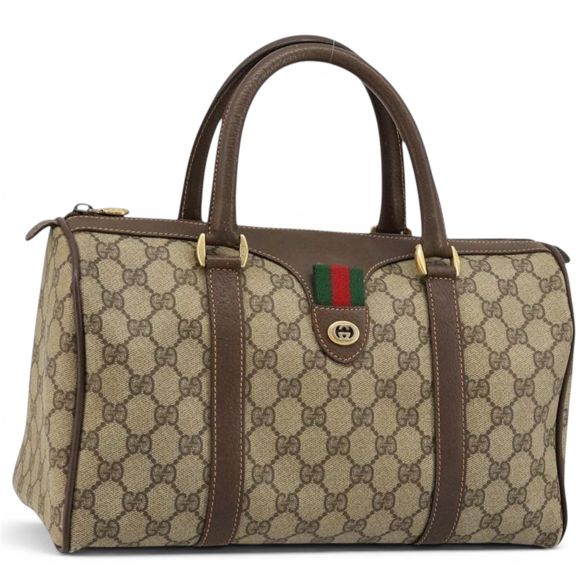 Boston leather bag