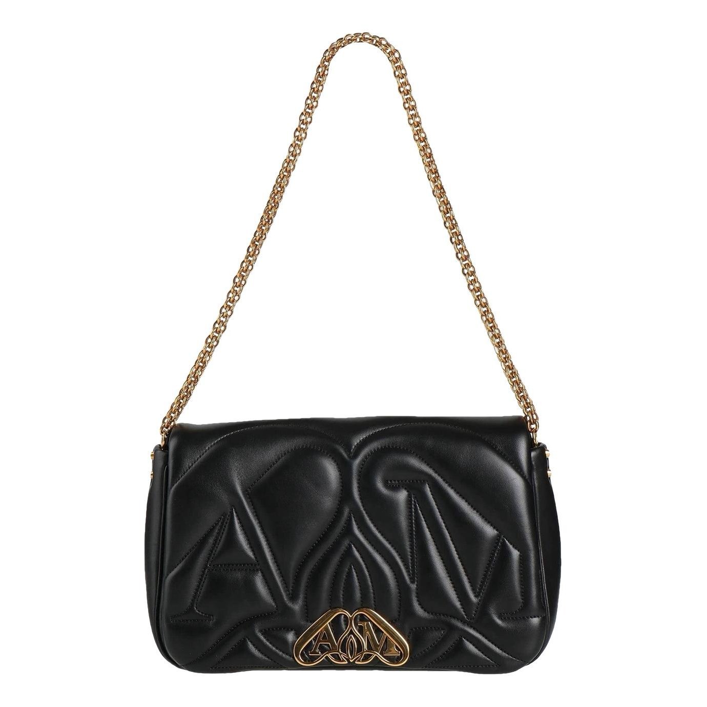 Leather clutch bag