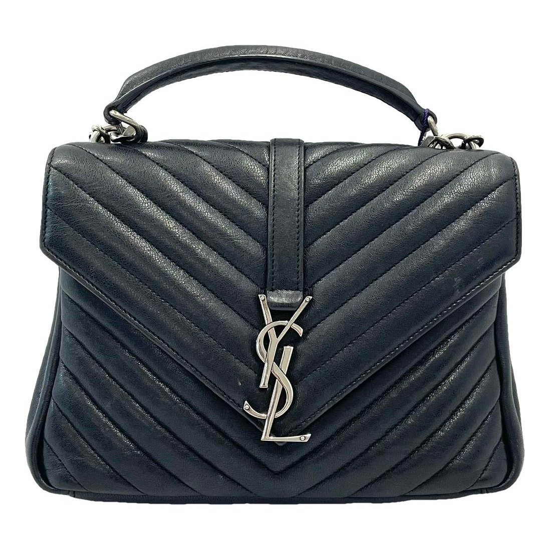 Collége monogramme leather handbag