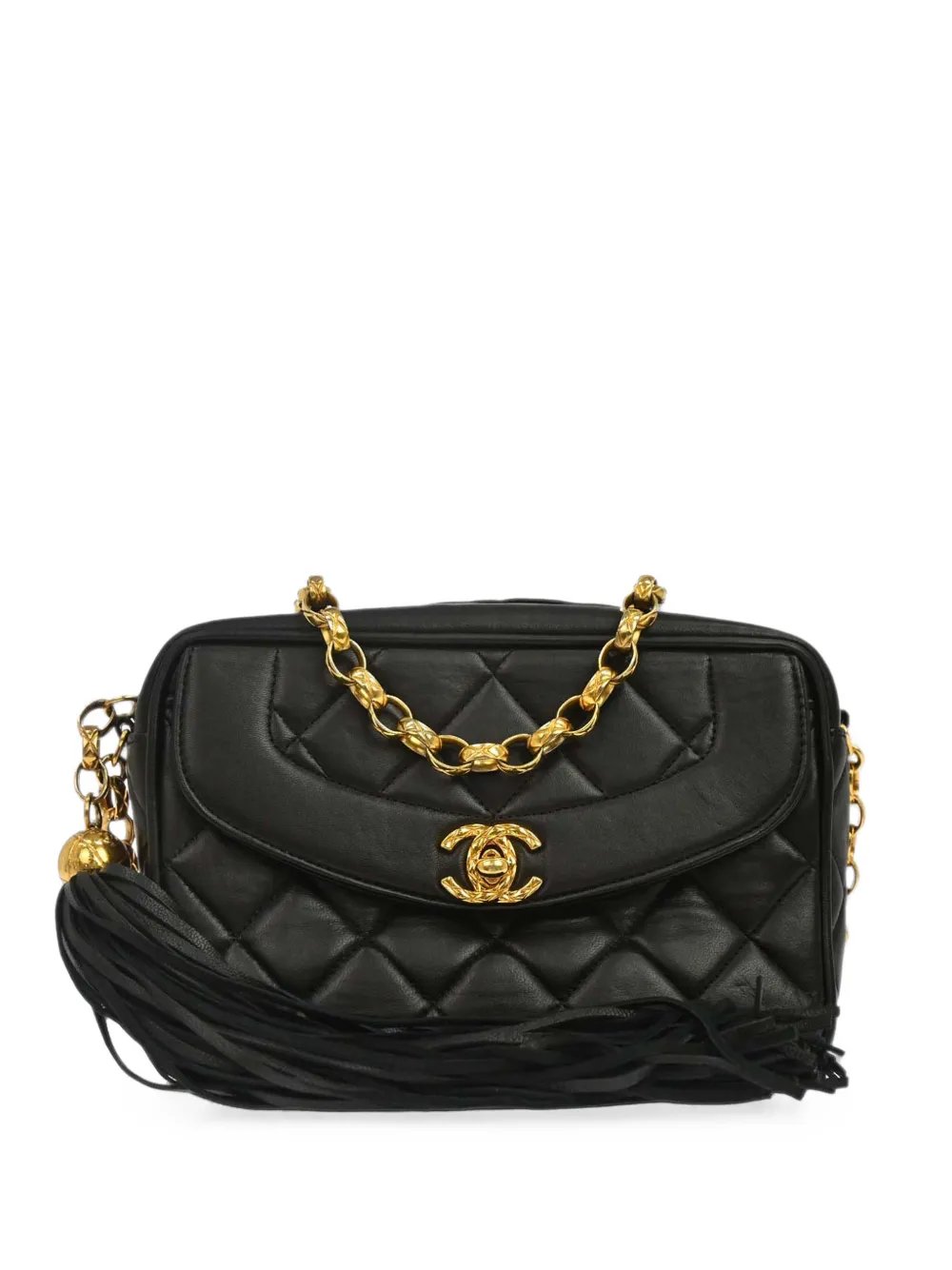 1995 diamond-quilted tassel camera bag