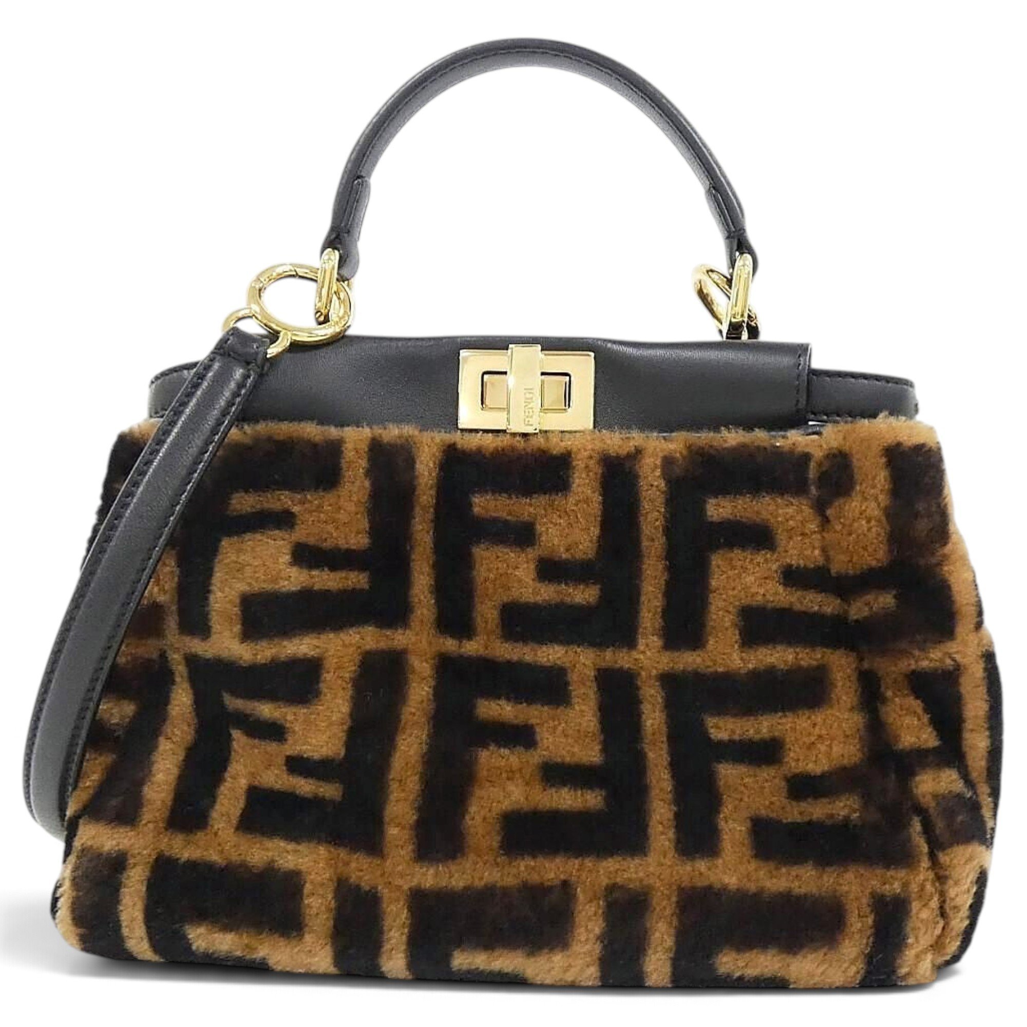 Peekaboo leather handbag