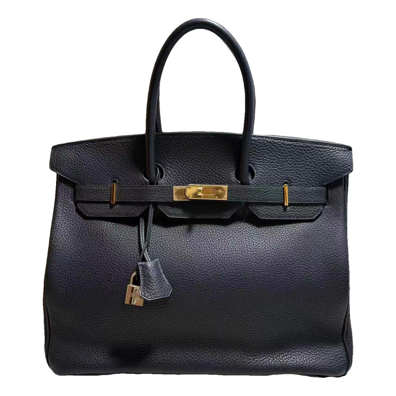 Birkin 35 leather handbag