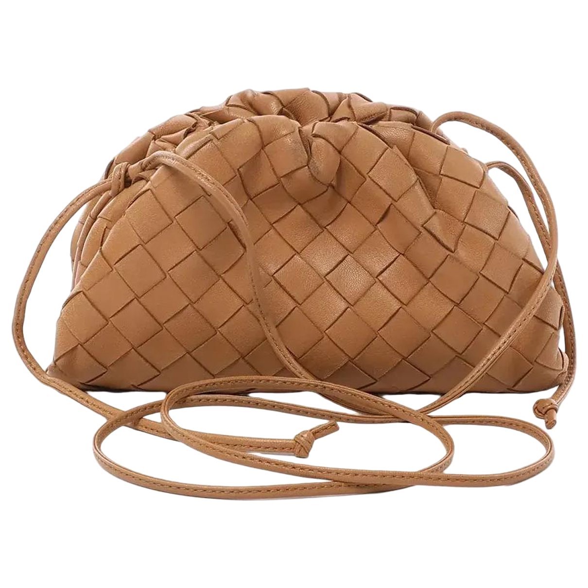 Pouch leather crossbody bag