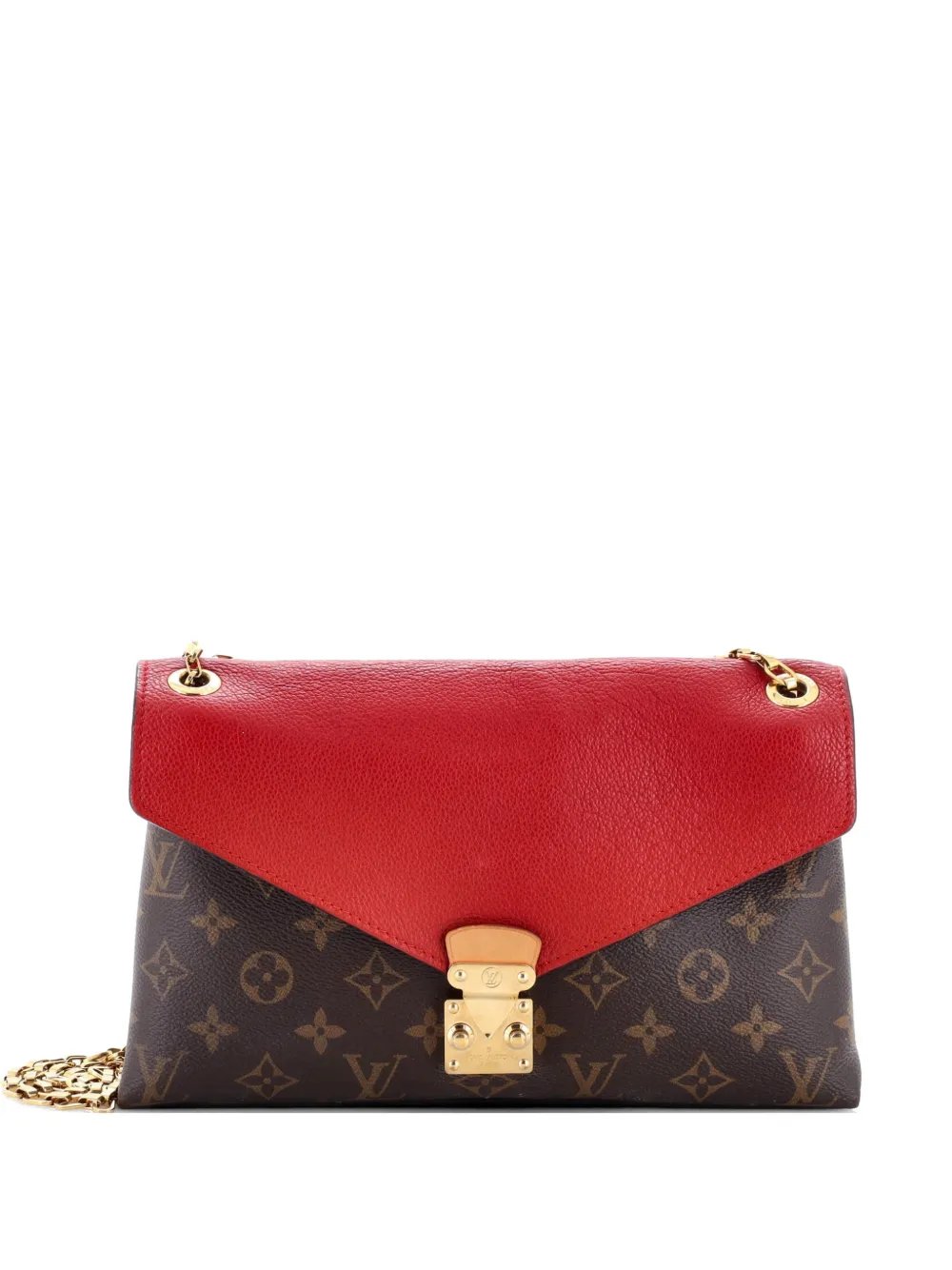 Pallas Chain Monogram Canvas and Calfskin shoulder bag