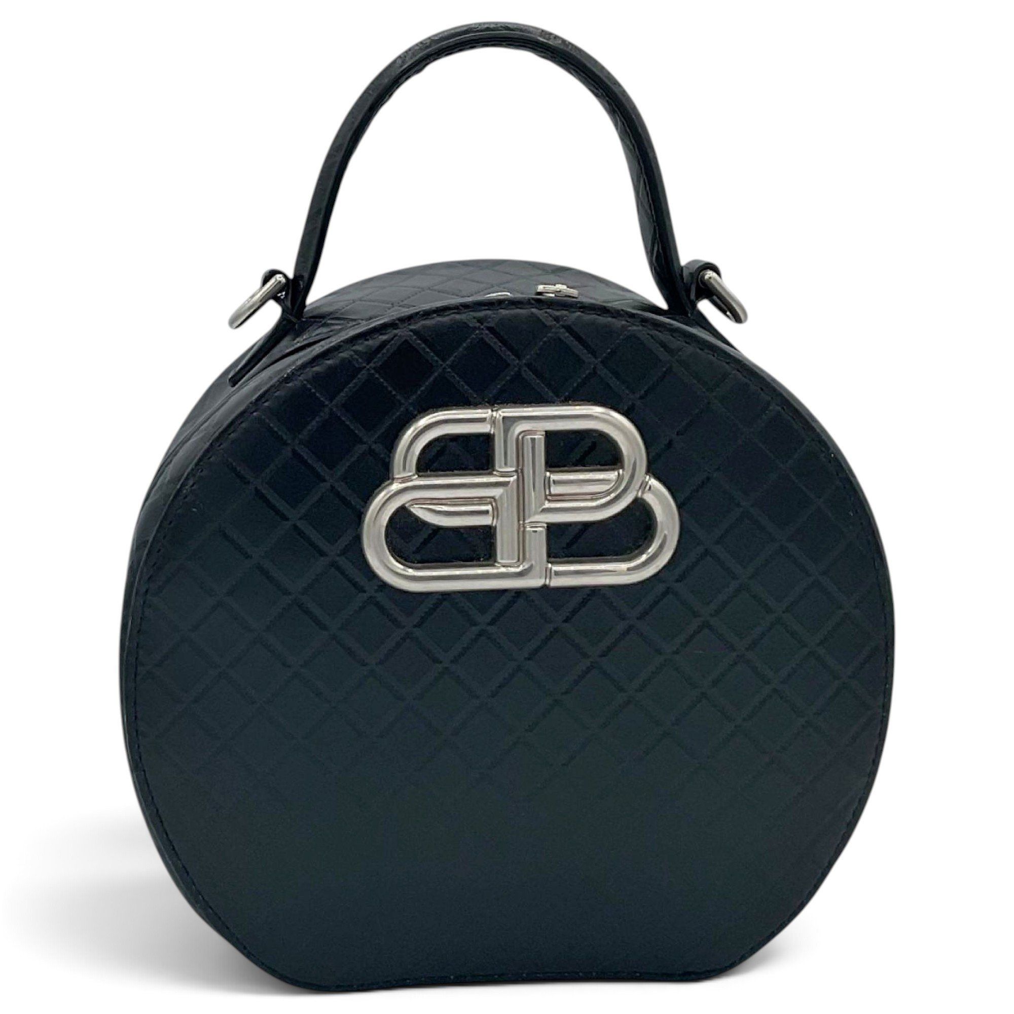 BB Round leather handbag