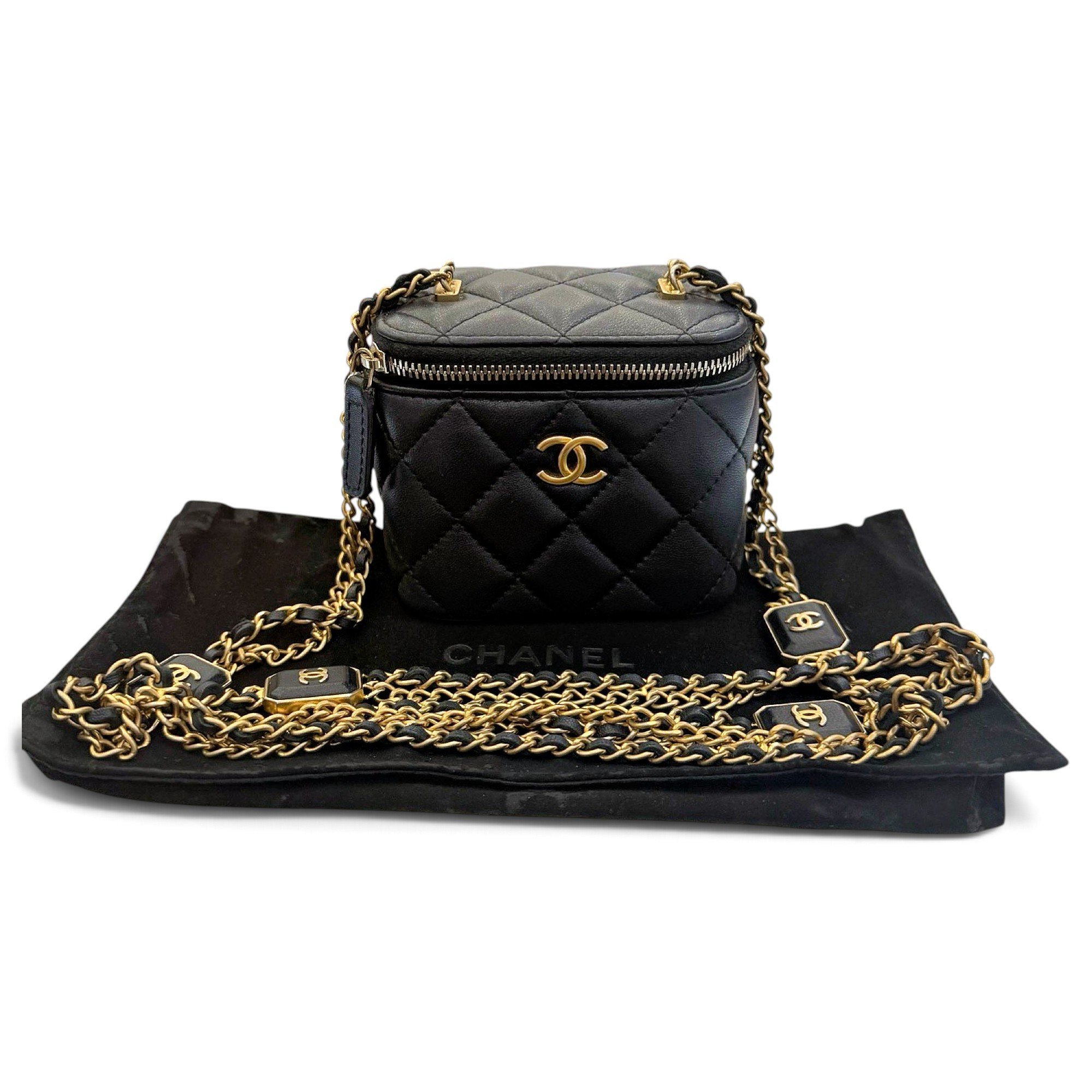 Trendy CC Vanity leather mini bag