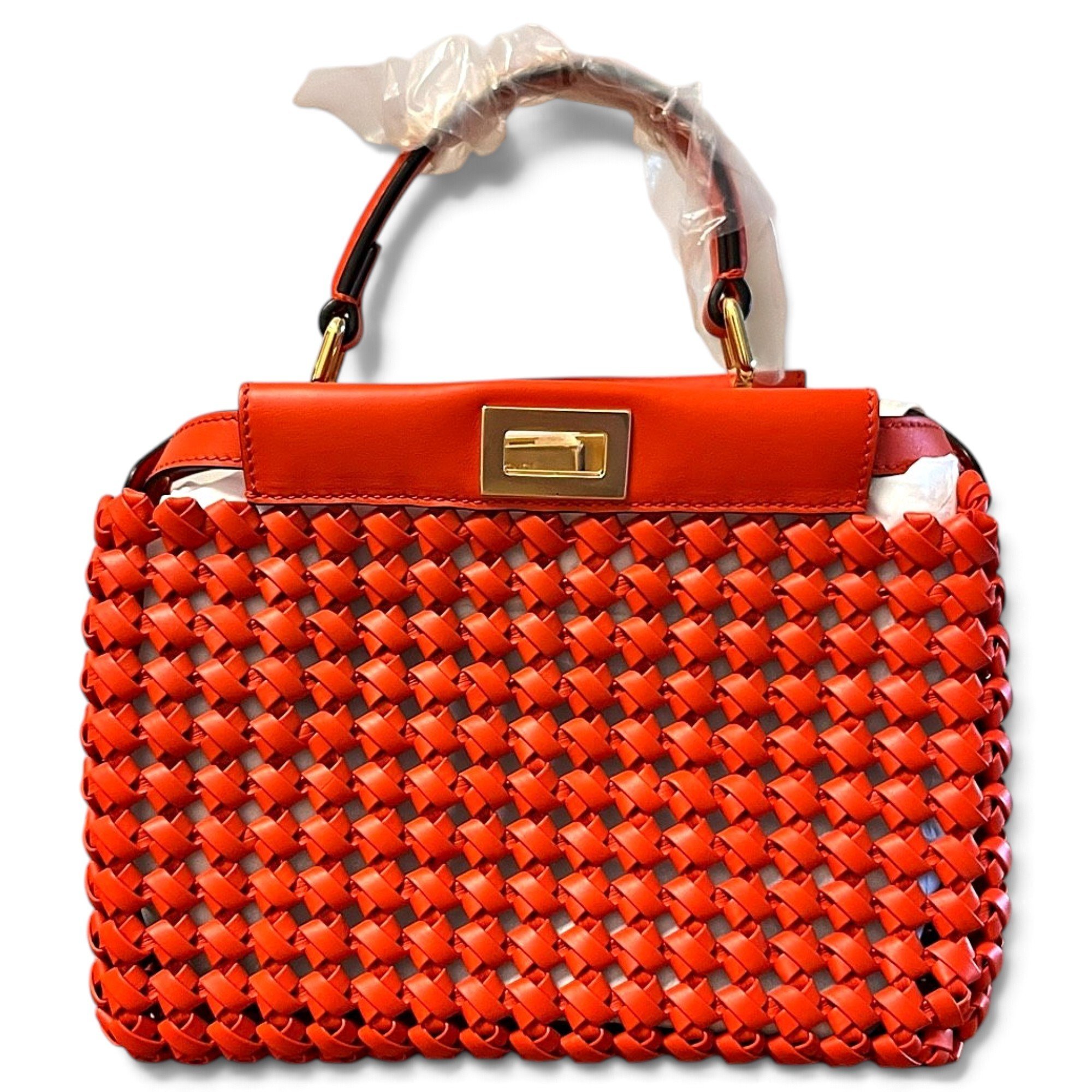 Peekaboo leather handbag