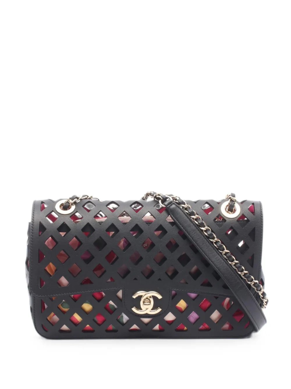2021-2022 perforated leather shoulder bag