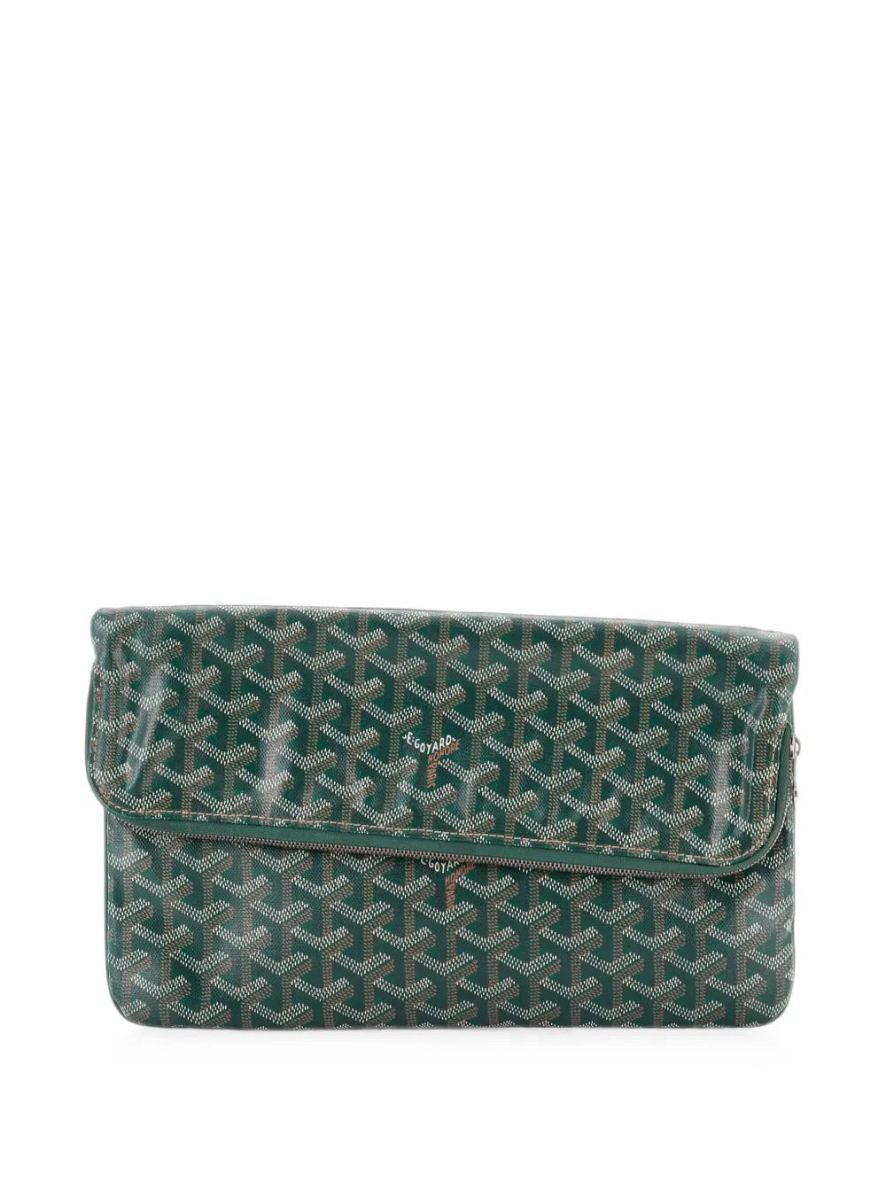 Saint Marie Coated Canvas clutch bag