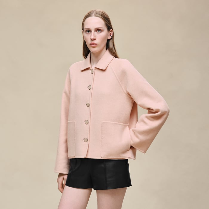 Rose Palomino Cashmere Jacket