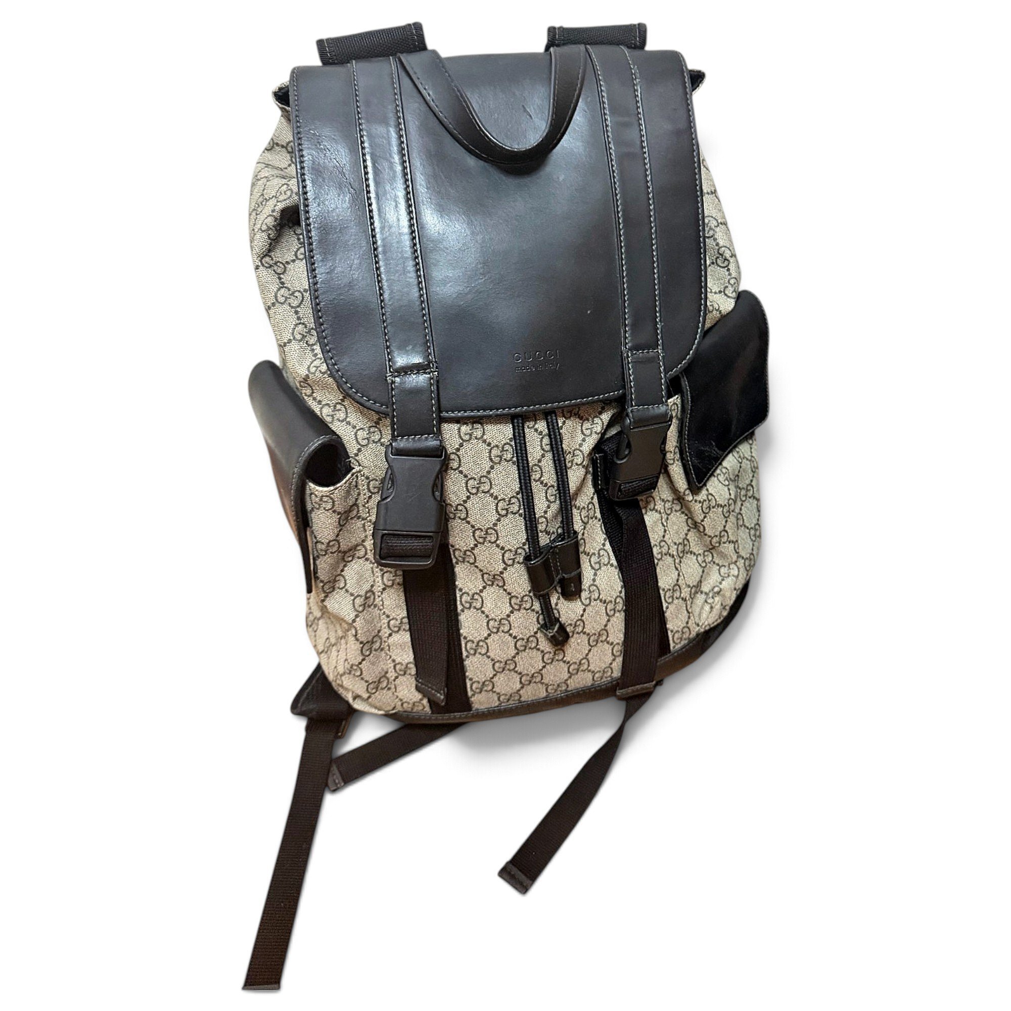 Leather backpack