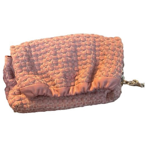Leather clutch bag