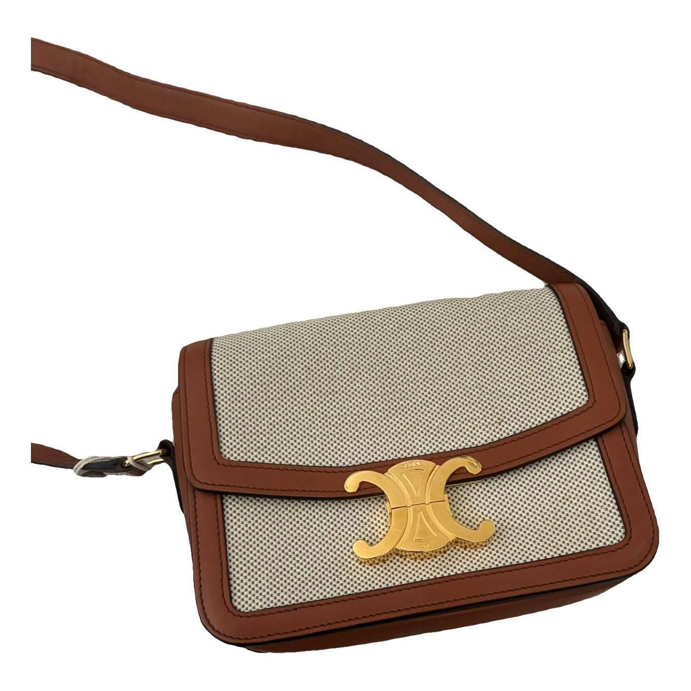 Triomphe leather mini bag