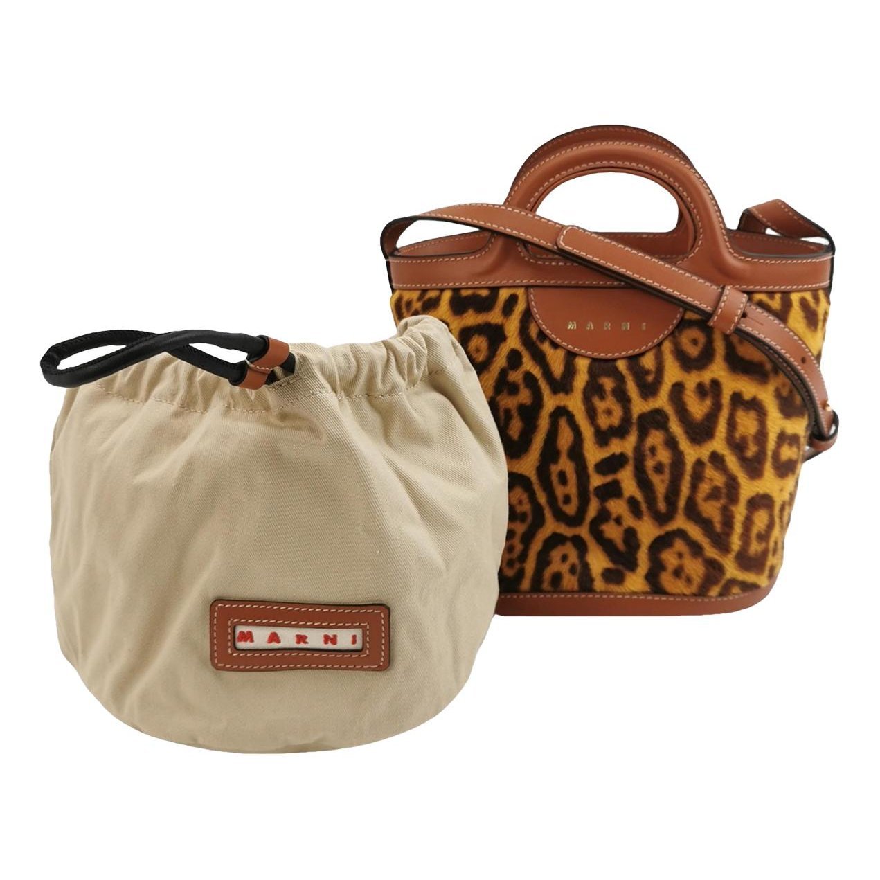 Tropicalia leather handbag