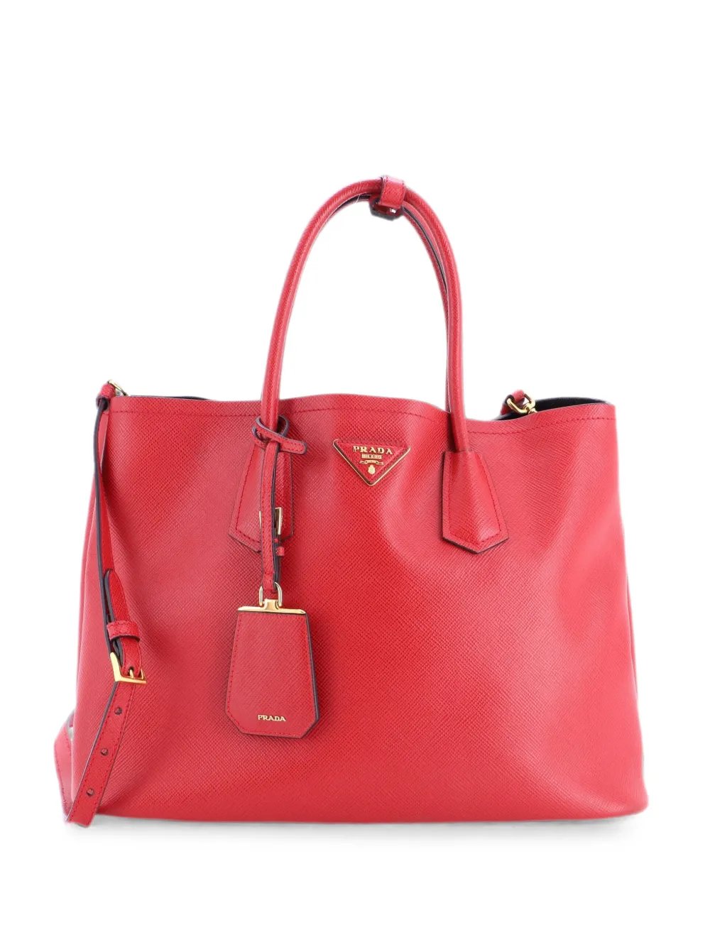 Cuir Double Saffiano Leather Large tote bag