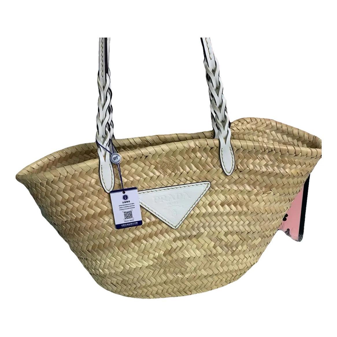 Midollino leather tote