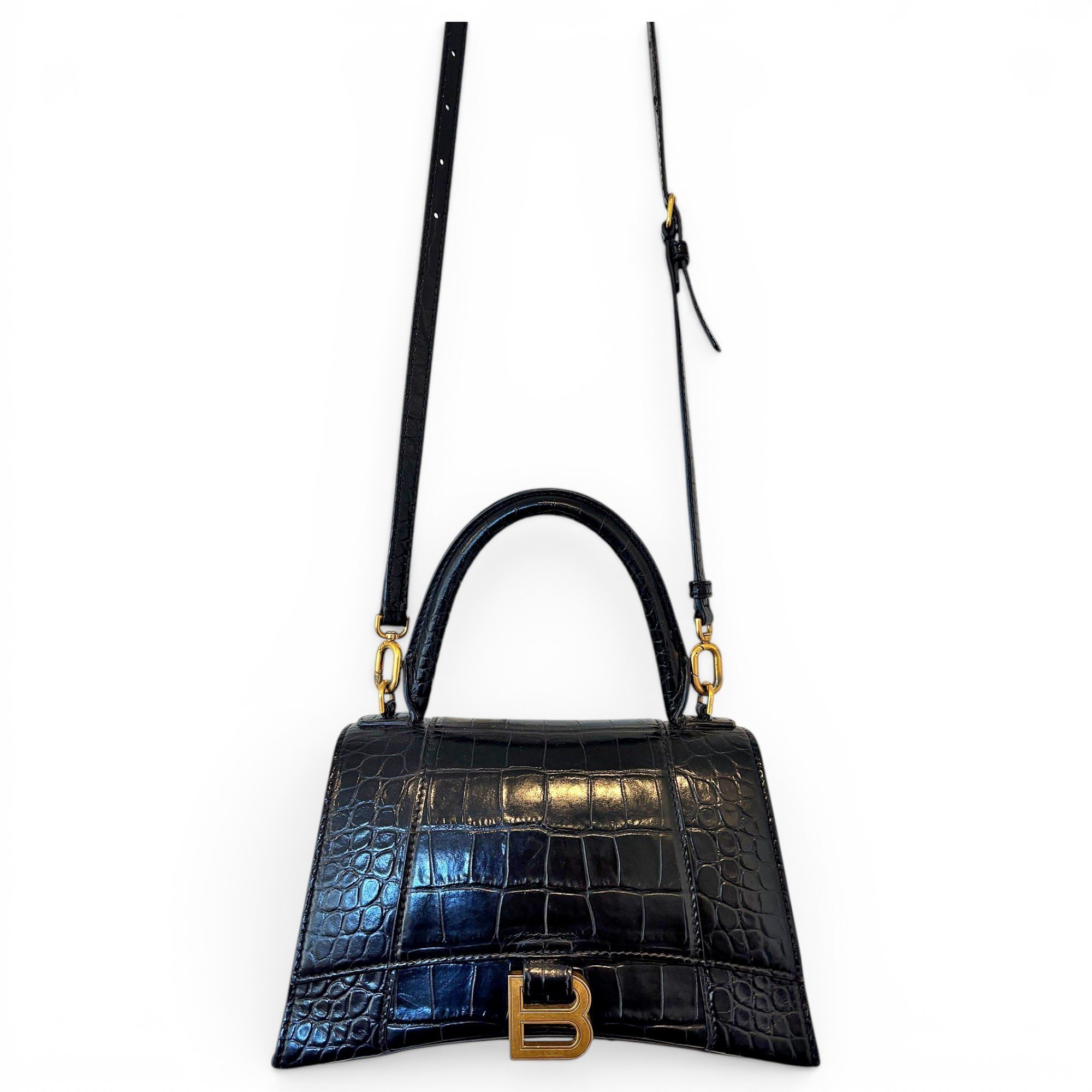 Balenciaga Hourglass leather handbag