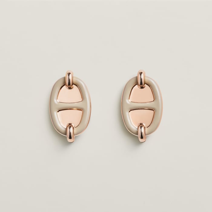 Marron Glacé Mini Maillon Earrings