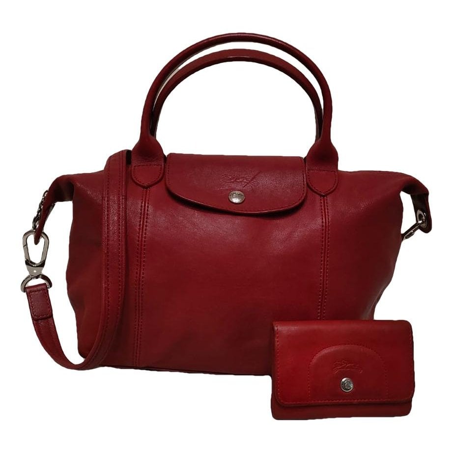 Pliage leather crossbody bag
