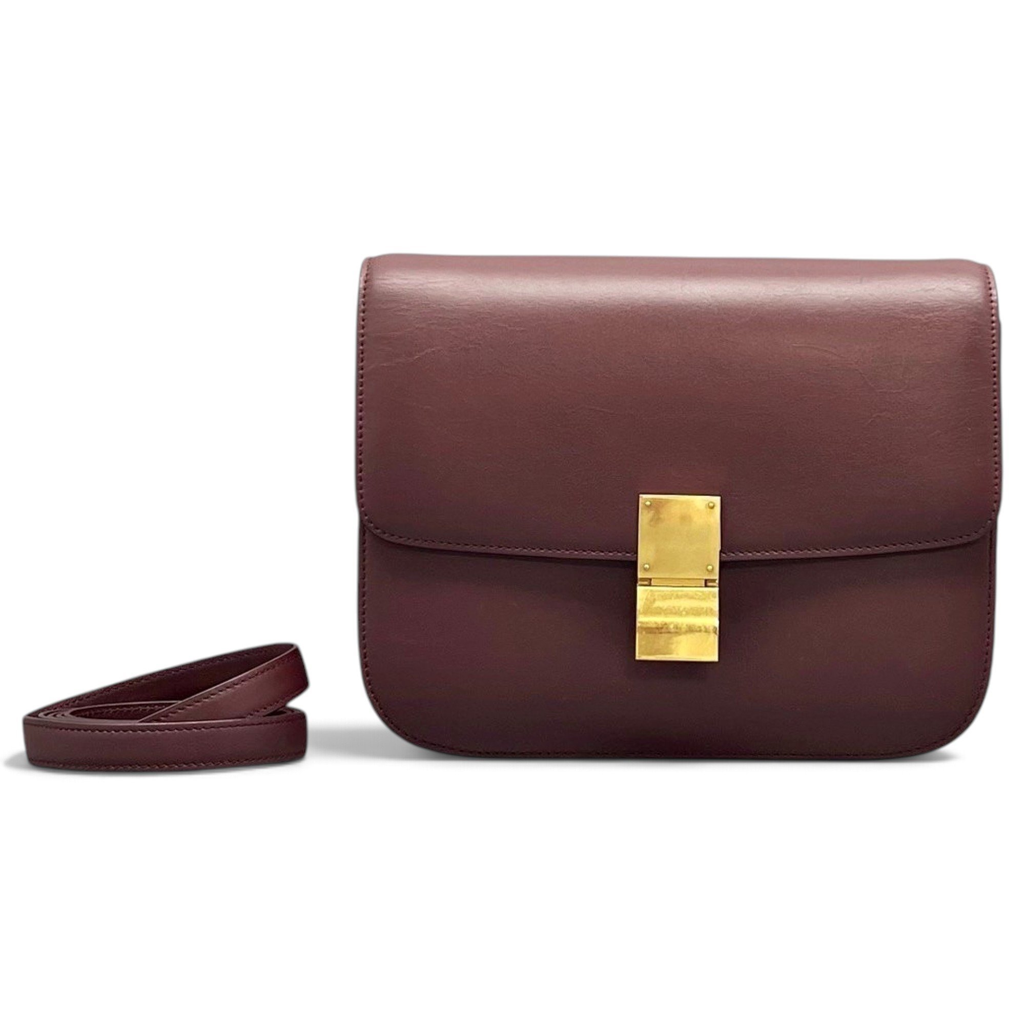 Classic leather crossbody bag