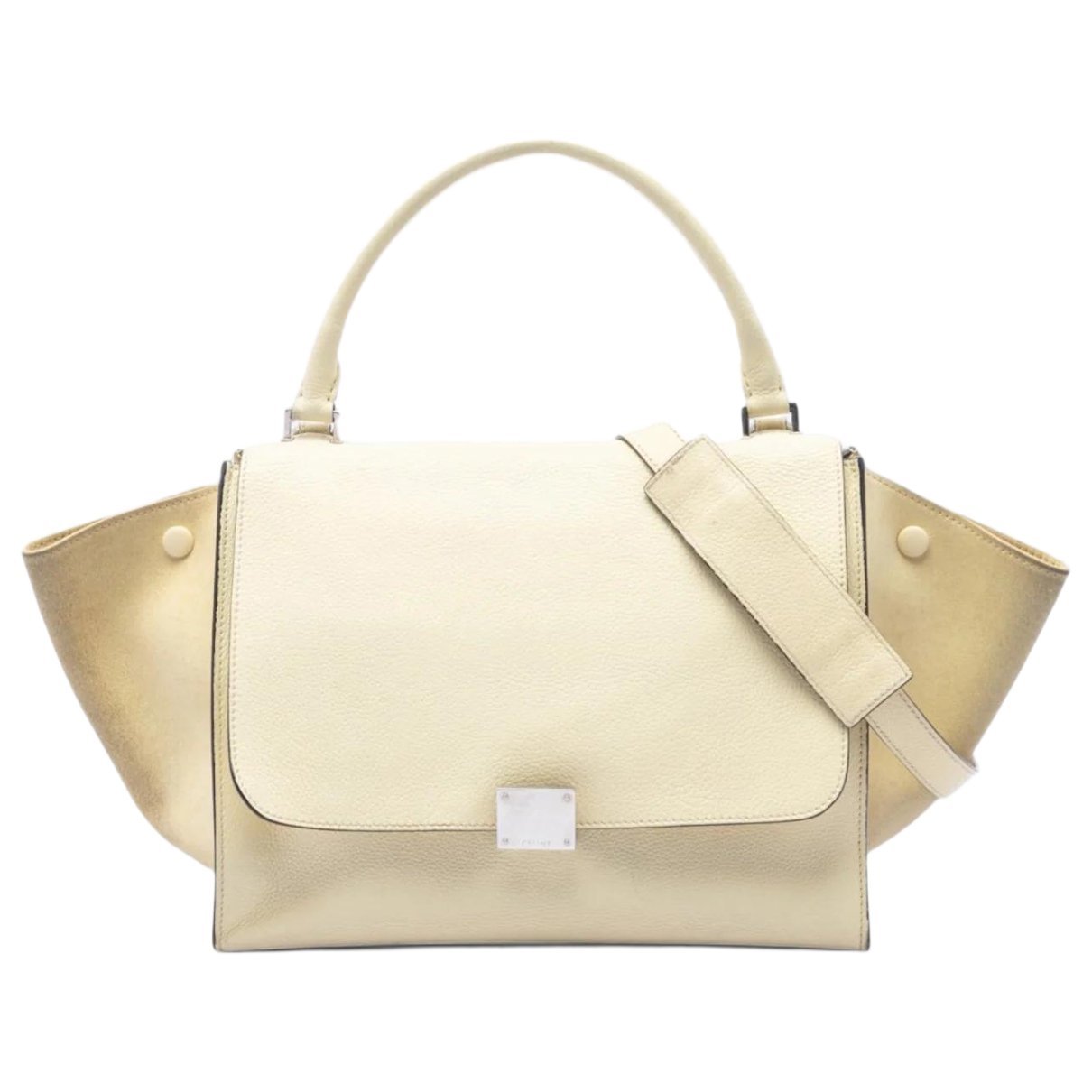 Trapèze leather satchel