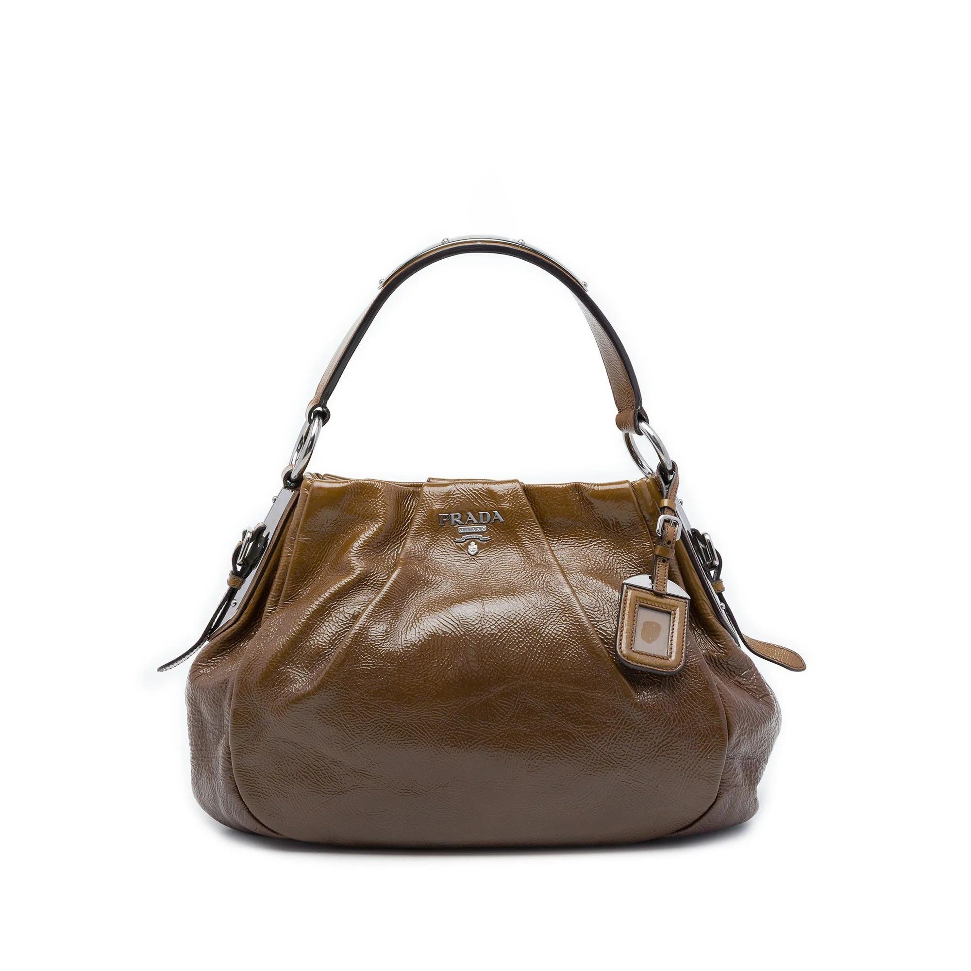 Patent leather tote