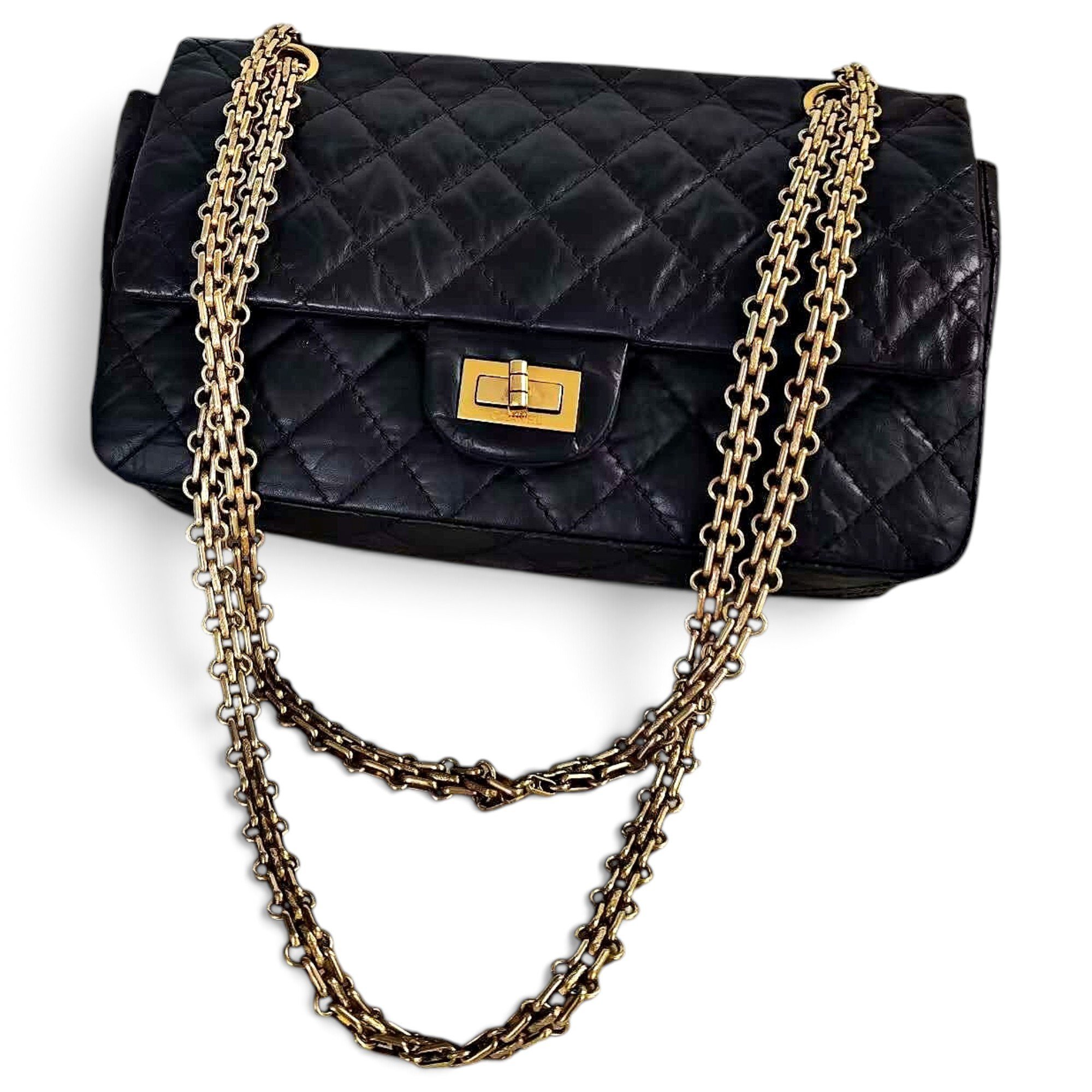 2.55 leather handbag