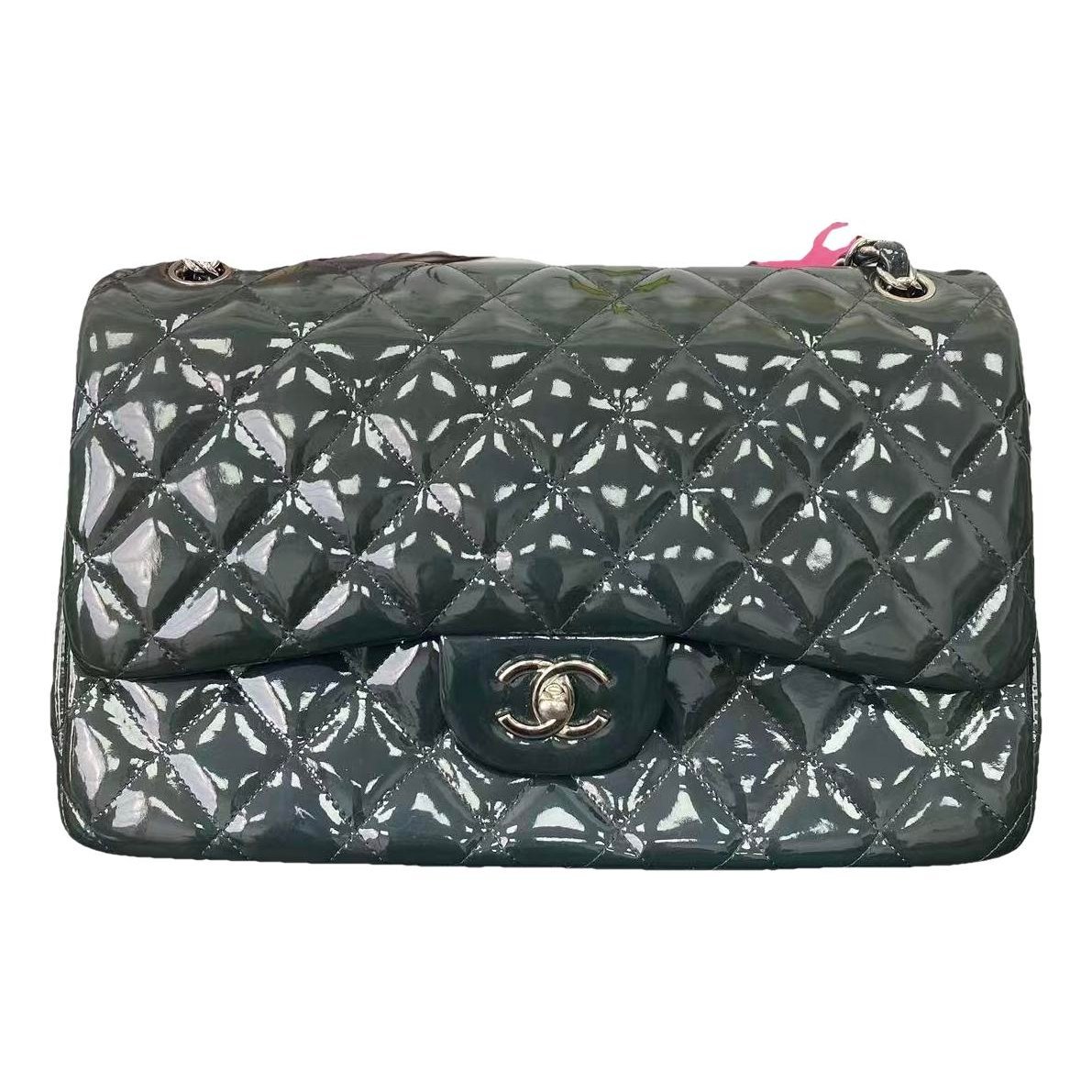 Patent leather handbag