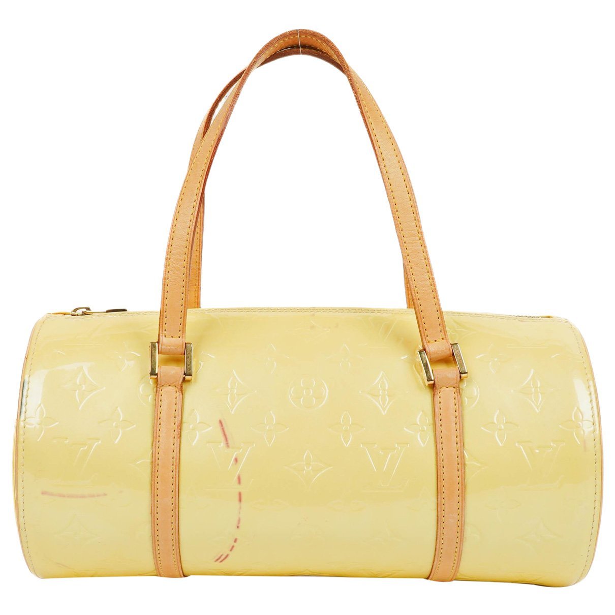 Papillon patent leather handbag