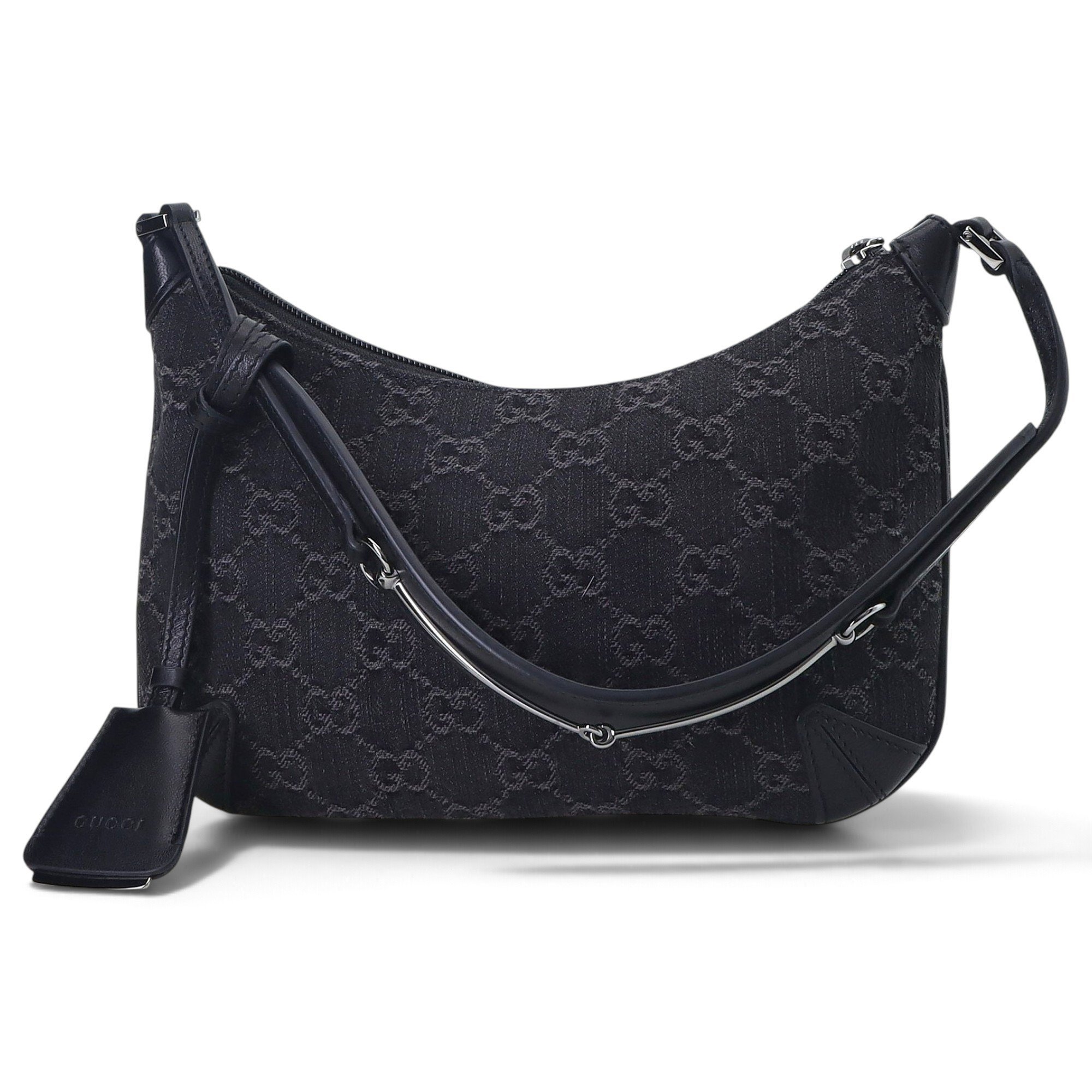 Half Horsebit cloth handbag