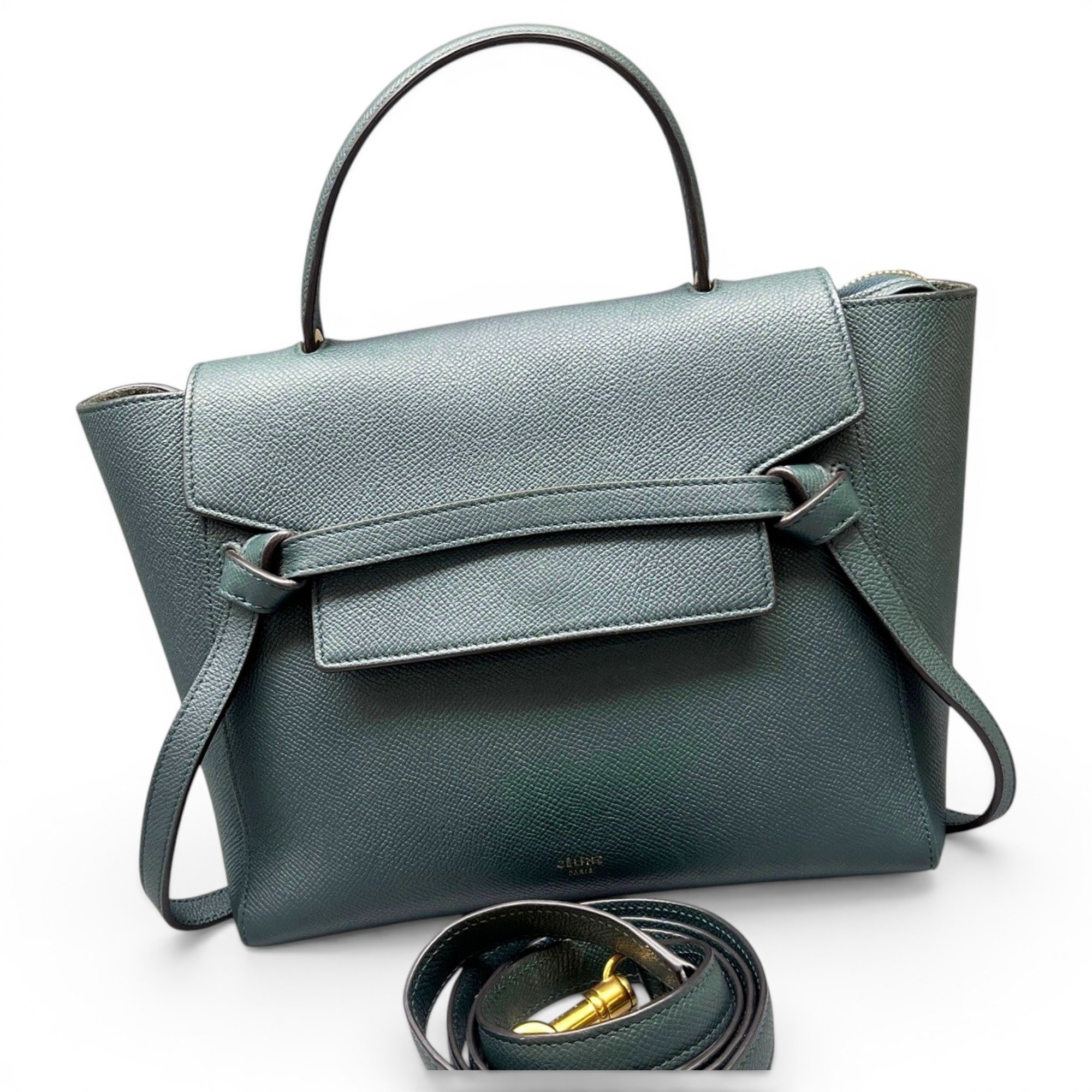 Belt leather handbag